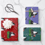 Feuille De Papier Cadeau Baleine tueuse Orca Christmas<br><div class="desc">Papier d'enveloppement Orca de Noël</div>