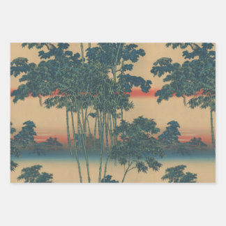 Feuille De Papier Cadeau Bamboo grove and summer evening"竹林と夏の夕刻"