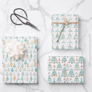 Feuille De Papier Cadeau Bande Neutre Washi Arbre de Noël Clip Art
