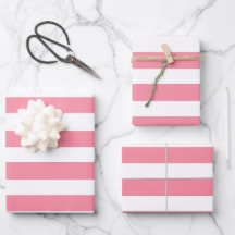 Bandes roses et blanches douces