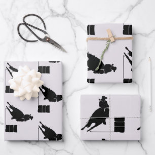 Feuille De Papier Cadeau Barrel Racer