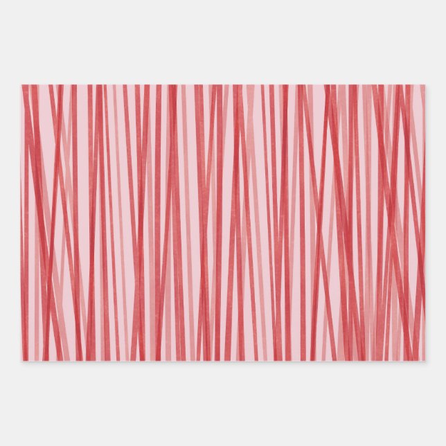 Feuille De Papier Cadeau Bâton de menthe poivrée (Devant)