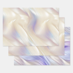 Feuille De Papier Cadeau Beau Lavender Ivory Pearl Mariage