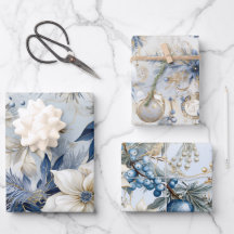 Beau Mélange de Noël Bleu