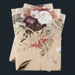 Feuille De Papier Cadeau Beau modèle floral beige moderne cadeau<br><div class="desc">Un motif floral magnifiquement moderne sur un arrière - plan de couleur beige créera une célébration de don exceptionnel. Idéal pour les mariages,  les douches nuptiales,  les anniversaires,  et plus encore.</div>