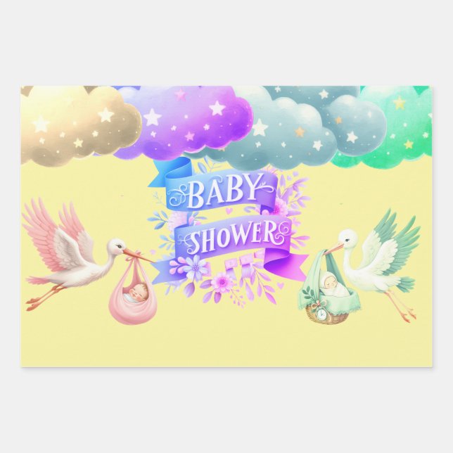 Feuille De Papier Cadeau Beautiful Twin's girl/boy (Devant 2)