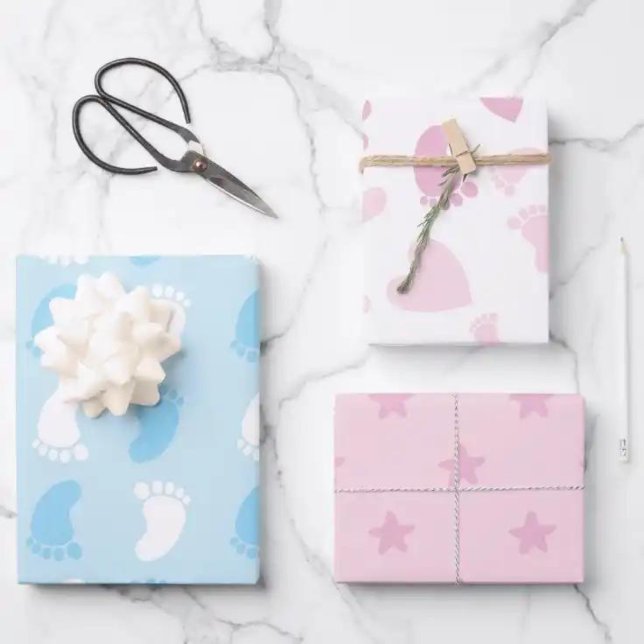 Feuille De Papier Cadeau Bébé (Créateur téléchargé)