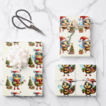 Feuille De Papier Cadeau Bébé Bumble Bees Christmas Kids<br><div class="desc">Les petits animaux les plus mignons, cette fois ses bébés bourdons, pour envelopper les cadeaux de Noël de votre petit. Trois vues différentes de l'animal, sur un arrière - plan de couleur jaune, qui se mélangent, peuvent être changées par vous-même, ou les obtenir telles qu'elles sont. Les enfants voudront garder...</div>