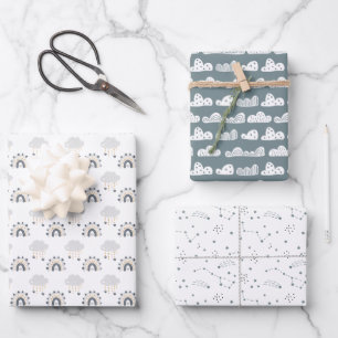 Feuille De Papier Cadeau Bébé neutre 