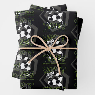 Feuille De Papier Cadeau Beetlejus   Dites-Le 3 Fois