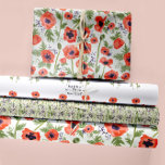 Feuille De Papier Cadeau Belle Aquarelle Orange Poppies Floral<br><div class="desc">Belle Aquarelle Orange Poppies Feuilles de papier d'emballage Floral. Parfait pour le baby shower,  les cadeaux de mariage,  l'anniversaire et tout autre événement spécial ou do-it-yourself projet de décoration à domicile. Design par l'artiste Jenn Steffen,  Studio Posies.</div>