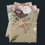 Feuille De Papier Cadeau Belle Sage Moderne Vert Motif Floral Cadeau<br><div class="desc">Un motif floral magnifiquement moderne sur un arrière - plan vert sage créera une célébration de don exceptionnel. Idéal pour les mariages,  les douches nuptiales,  les anniversaires,  et plus encore.</div>