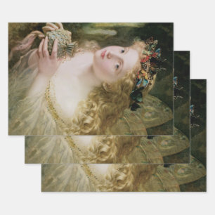 Feuille De Papier Cadeau Belles Papillons Fées par Sophie Anderson