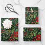Feuille De Papier Cadeau Berries de Christmas<br><div class="desc">Terminez la joie ce Noël ! Papier d'emballage festif pour le joyeux cadeau. Faites chaque cadeau spécial avec nos modèles de vacances délicieux!</div>