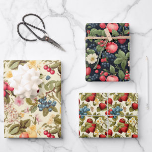 Feuille De Papier Cadeau Berry de fruits d'Ugni