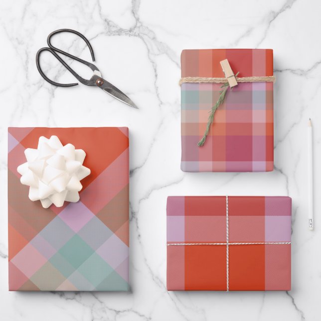 Feuille De Papier Cadeau Berry Wrapping Paper Flat Sheet Set of 3 (Recto)