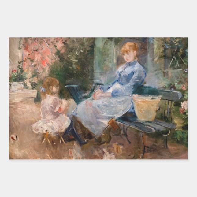 Feuille De Papier Cadeau Berthe Morisot - La Fable (Devant)
