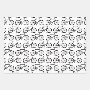 Feuille De Papier Cadeau Bicyclettes anciennes Vélo Art COULEUR ARRIÈRE -