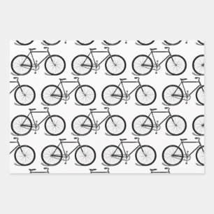 Feuille De Papier Cadeau Bicyclettes anciennes Vélo Art COULEUR ARRIÈRE -