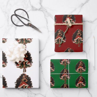 Feuille De Papier Cadeau Black Female Nutcracker Dancer Gift Wrapping Paper