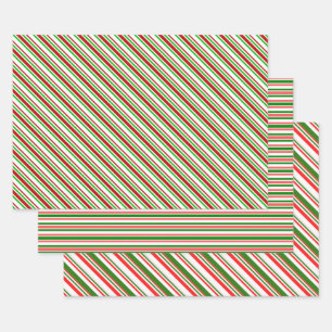 Feuille De Papier Cadeau Blancs, Rouges, Vert, Blancs, Bleus