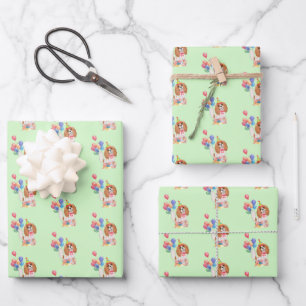 Feuille De Papier Cadeau Blenheim Cavalier King Charles Spaniel Anniversair