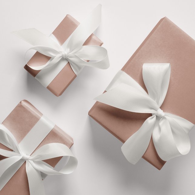 Feuille De Papier Cadeau Bleu beige couleur solide DAB6A8 (Beige Blush Solid Color DAB6A8 Wrapping Paper Sheets)