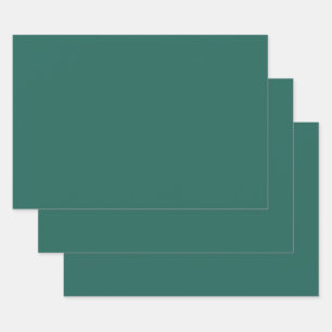 Feuille De Papier Cadeau Bleu vert foncé (couleur solide)