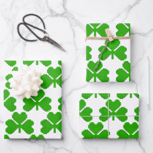 Feuille De Papier Cadeau Blocs de construction shamrock Dessin