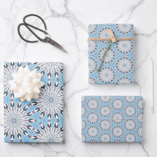 Feuille De Papier Cadeau Bloom hivernal autochtone