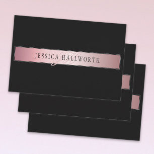 Feuille De Papier Cadeau Blush Élégant Faux Or Rose Nom & Initiales