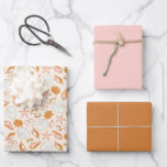 Feuille De Papier Cadeau Boho Pastel Terracotta Coquillage rose Coquillage<br><div class="desc">Boho Pastel Terracotta Pink Seashell Envelopper ensemble de papier</div>