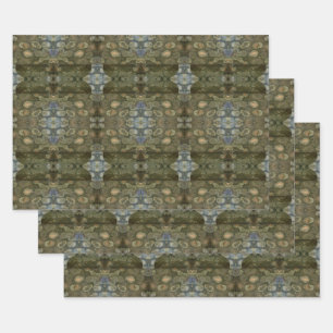 Feuille De Papier Cadeau Boîte de collecte de pierres gemmes de sédiments m