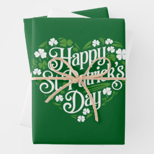 Feuille De Papier Cadeau Bonne Saint Patrick's Day