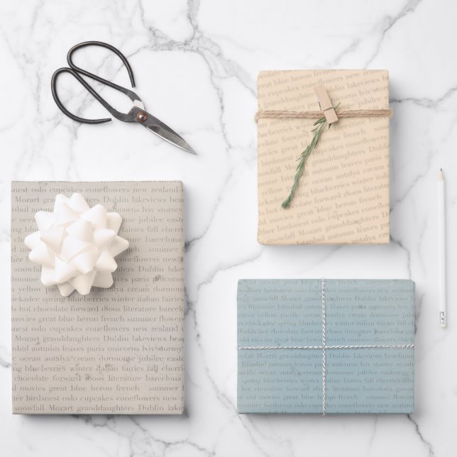 Feuille De Papier Cadeau BookLovers (Recto)