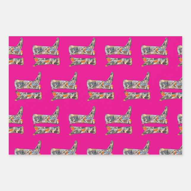 Feuille De Papier Cadeau Bootsy Baby Collage boots wrapping paper sheets (Devant 3)