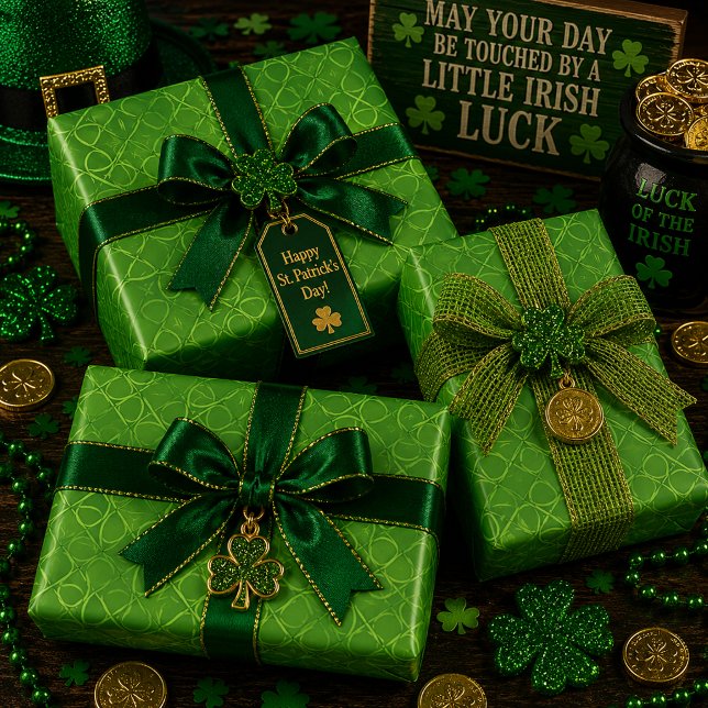Feuille De Papier Cadeau Boucles de Limerick (Créateur téléchargé)