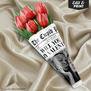 Feuille De Papier Cadeau Bouquet de fleurs personnalisé pour journal de la