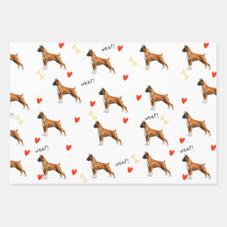 Feuille De Papier Cadeau Boxeur