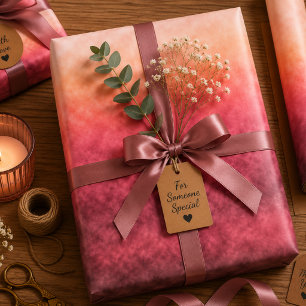 Feuille De Papier Cadeau Braises de Roselight