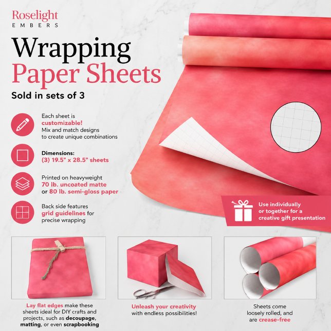 Feuille De Papier Cadeau Braises de Roselight (Créateur téléchargé)