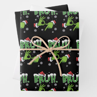 Feuille De Papier Cadeau Bruh 67 Six Seven 6 7 Mème Noël Drôle Gen