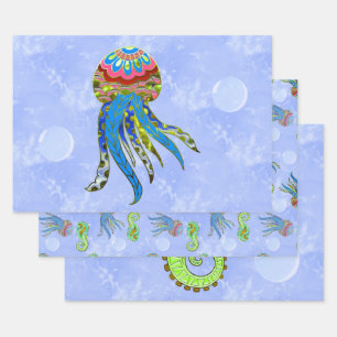 Feuille De Papier Cadeau Bubbles