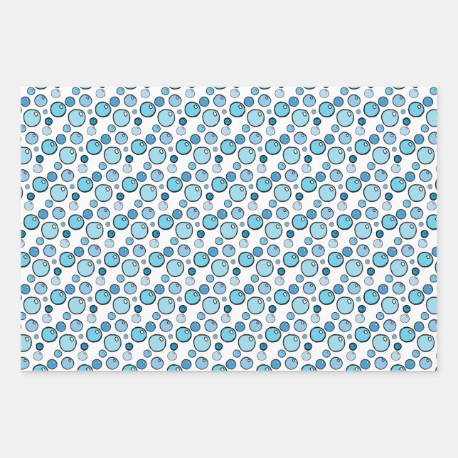 Feuille De Papier Cadeau Bubbles (Devant)