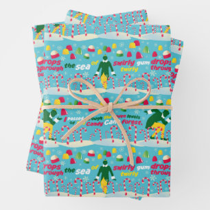 Feuille De Papier Cadeau Buddy le Motif Elf Candy