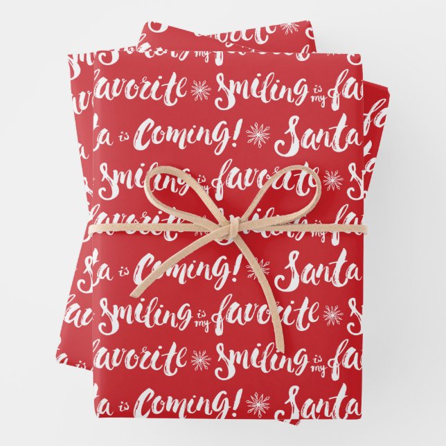 Feuille De Papier Cadeau Buddy l'Elfe | Sourire est mon Motif favori (En situation)