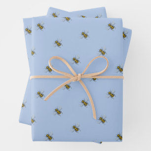 Feuille De Papier Cadeau Busy Bee Mignonne Petite Reine Abeille