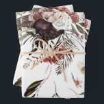 Feuille De Papier Cadeau Cadeau à motif floral moderne magnifique<br><div class="desc">Un design à motif floral moderne et magnifique créera une célébration de don de cadeau exceptionnelle. Idéal pour les mariages,  les douches de mariée,  les anniversaires et plus encore.</div>