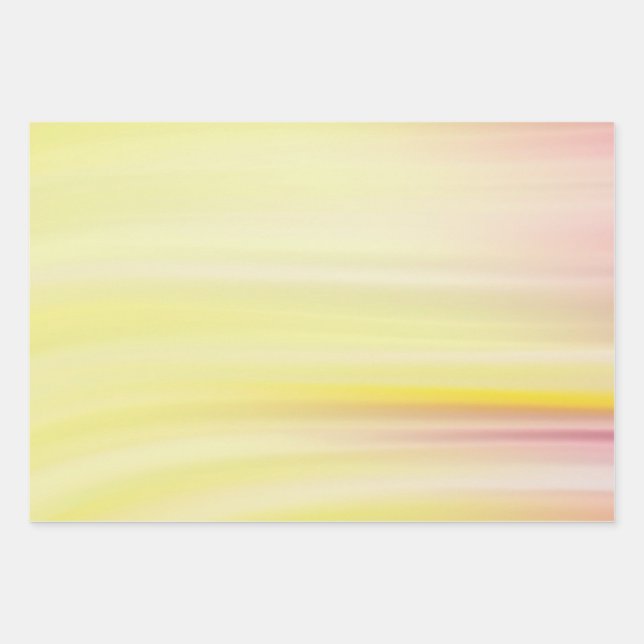 Feuille De Papier Cadeau Cadeau Abstrait Pastel Vagues 1 | (Devant)