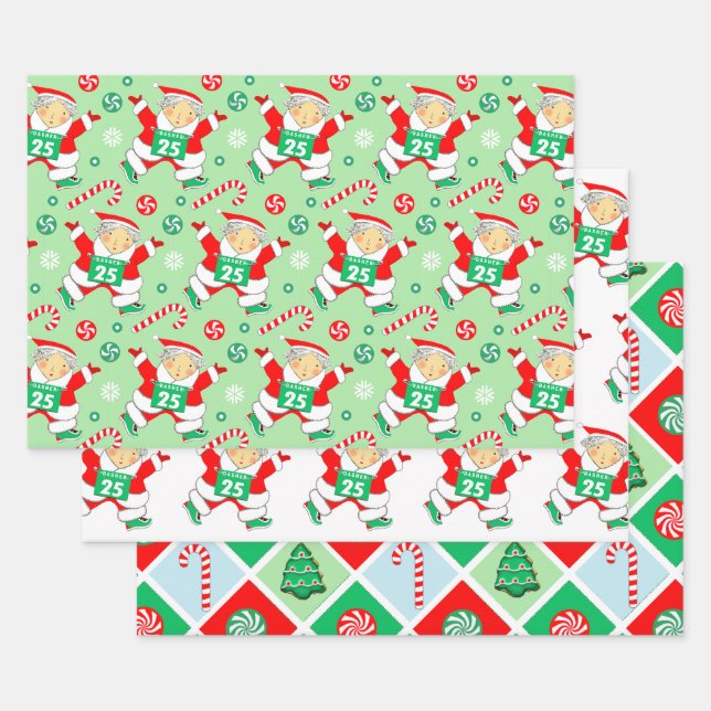 Feuille De Papier Cadeau Cadeau de course pour femmes (Lot)